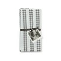 Aura Dotty Napkins 50cm 4pk Taupe/Natural