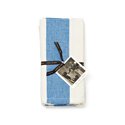 Aura Wide Stripe Napkins 50cm 4pk Country Blue