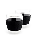 Bodum Pavina 2pc Glass Set w/ Silicone Band 350ml - Black