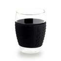 Bodum Pavina 2pc Glass Set w/ Silicone Band 450ml - Black