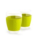 Bodum Pavina 2pc Glass Set w/ Silicone Band 450ml - Green