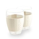 Bodum Pavina 2pc Glass Set w/ Silicone Band 450ml - Ivory