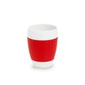 Bodum Pavina 2pc Mug Set w/ Silicone Band 400ml - Red