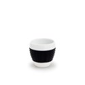 Bodum Pavina 2pc Mug Set w/ Silicone Band 80ml - Black
