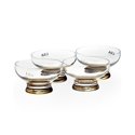 LSA Coro Dessert Bowl 11.5cm Set of 4 Gold