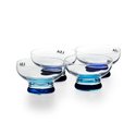 LSA Coro Dessert Bowl 11.5cm Set of 4 Lagoon