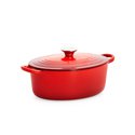 Le Creuset Oval French Oven with Stainless Steel Knob 25cm Cherry Red