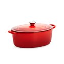 Le Creuset Oval French Oven with Stainless Steel Knob 27cm - 4.2L Cherry Red