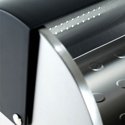 Salt & Pepper Fresh Stainless Steel Bread Bin Black