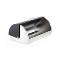 Salt & Pepper Fresh Stainless Steel Bread Bin Black