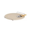 Salt & Pepper Pizza Baking Stone w/ Pizza Wheel