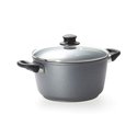 Swiss Diamond Deep Round Casserole w/ Lid 24cm - 4.5L
