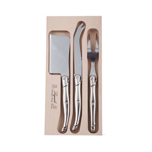 verdier debutant black set knife  cheese set 3pc debutant laguiole knife set andre laguiole cheese knife