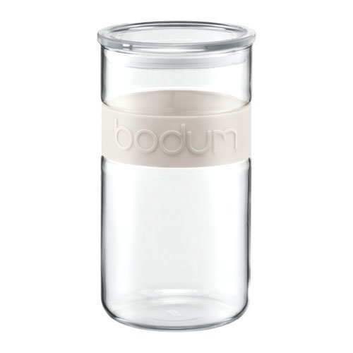 Bodum Presso Storage Jar w/ Silicone Band 2L Ivory