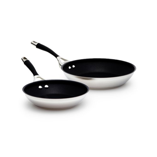 Circulon Steel Elite 2pc French Skillet Set 22cm & 28cm