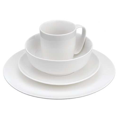 Ecology White to White Coupe Dinner Set 16pc On Sale Now!
