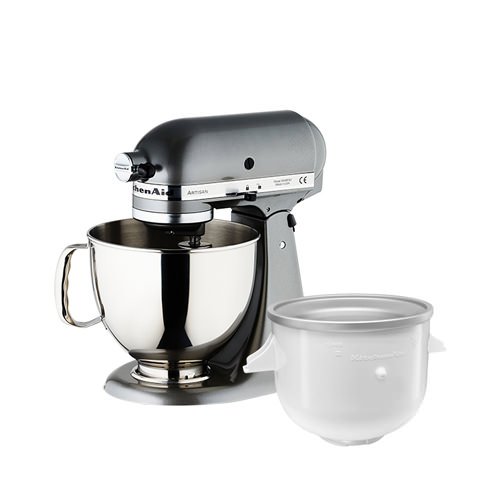 KitchenAid Artisan KSM150 Stand Mixer Contour Silverw/ Ice Cream Bowl