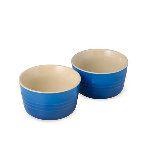 Le Creuset Ramekins Set of 2 Marseille Blue Fast Shipping