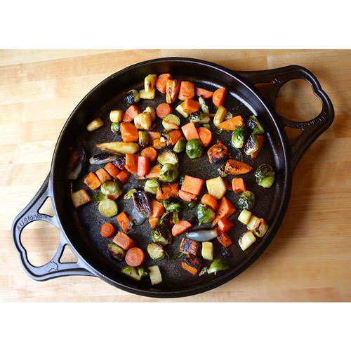 SOLIDTEKNICS Australian Made AUSfonte Cast Iron BIGskillet 32cm Fast