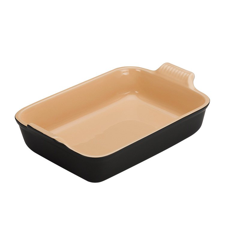 Le Creuset Heritage Rectangular Dish 32cm Satin Black Fast Shipping