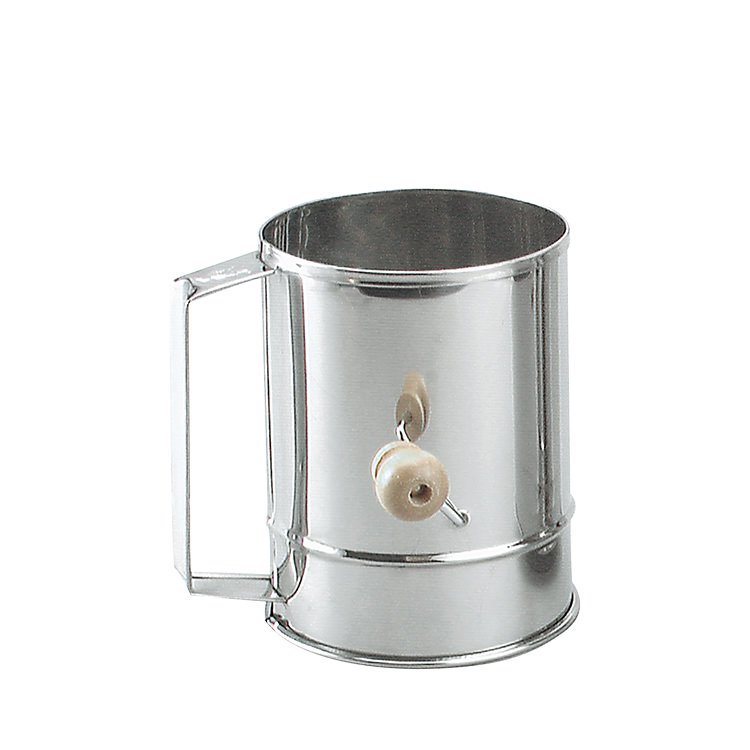 Chef Inox Stainless Steel Crank handle Flour Sifter 5 Cup Fast Shipping