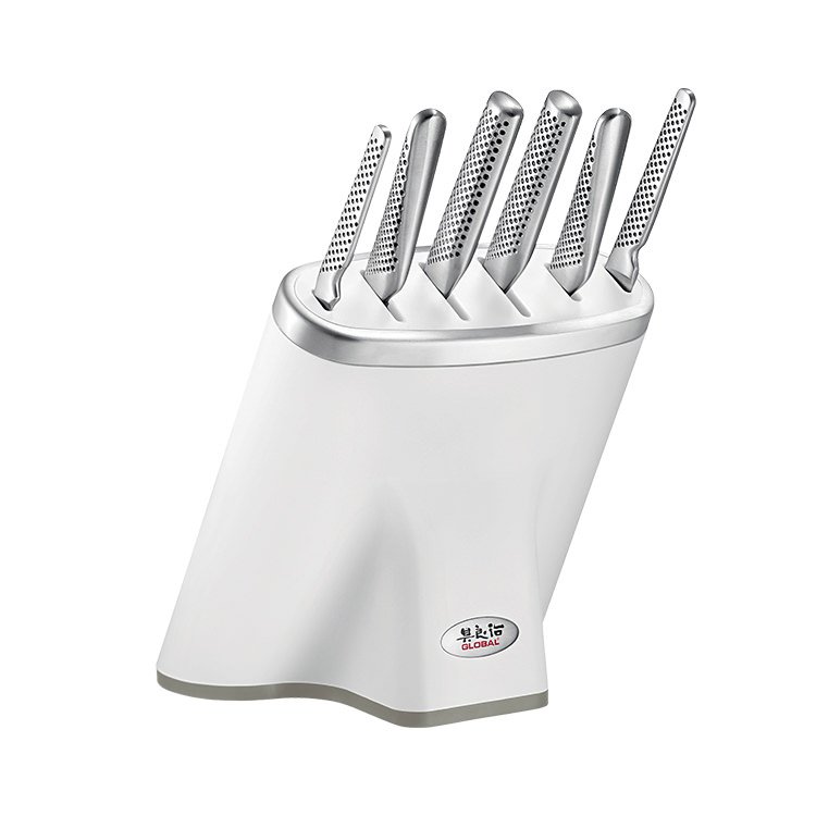 Global Zeitaku 7pc Knife Block Set White On Sale Now!