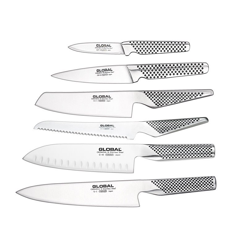 Global Zeitaku 7pc Knife Block Set White On Sale Now!