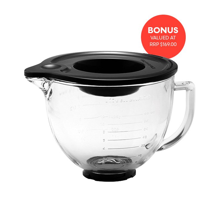 KitchenAid KSM180 Stand Mixer Limited Edition Black Tie w/ Bonus Glass