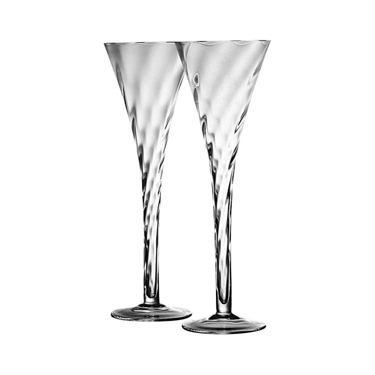 Krosno Silhouette Hollow Stem Champagne Flute Set of 2