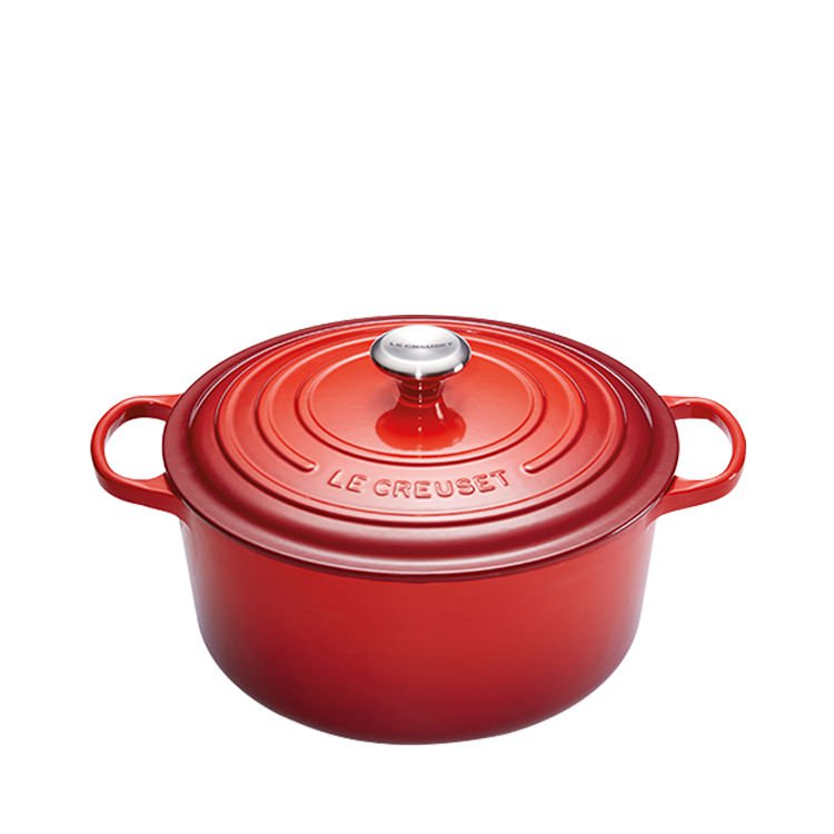 Le Creuset Signature Round French Oven 28cm Cerise Fast Shipping