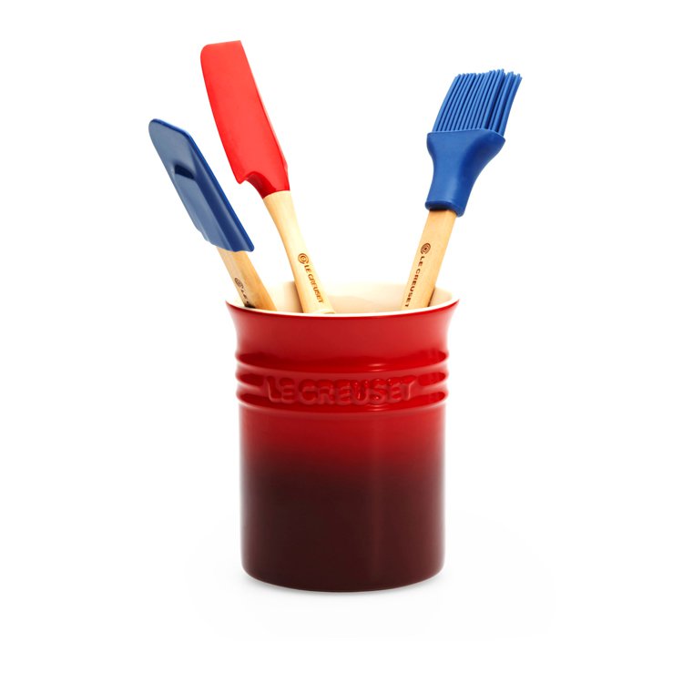 Le Creuset Utensil Holder Cerise On Sale Now!
