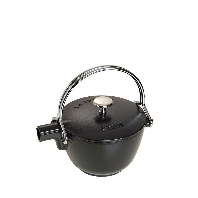 Staub Round Teapot/Kettle 1.15L Black Fast Shipping