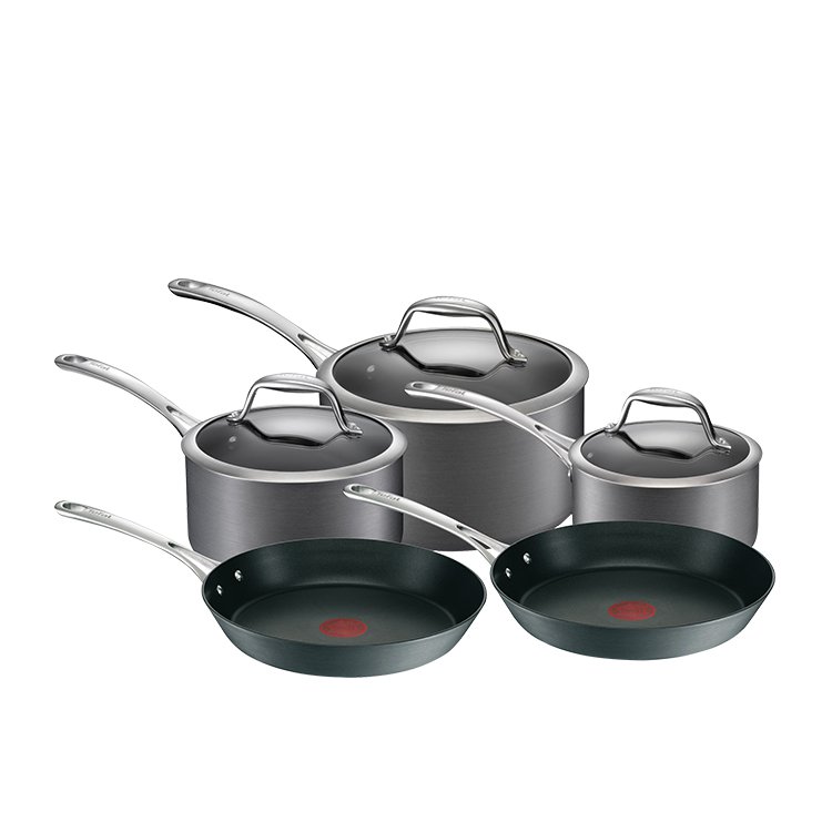 Tefal Gourmet Anodised Induction 5pc Cookware Set Fast Shipping