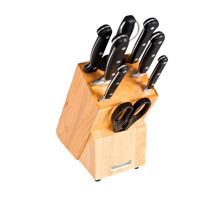 Tramontina Professional 9pc Knife Block Set Fast Shipping