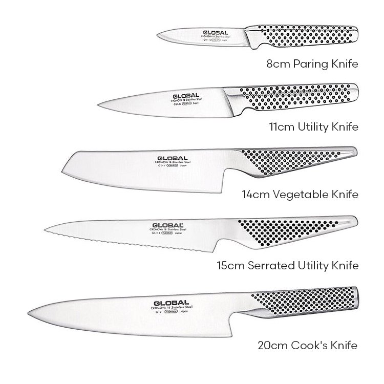 Global Katana 6pc Knife Block Set On Sale Now!