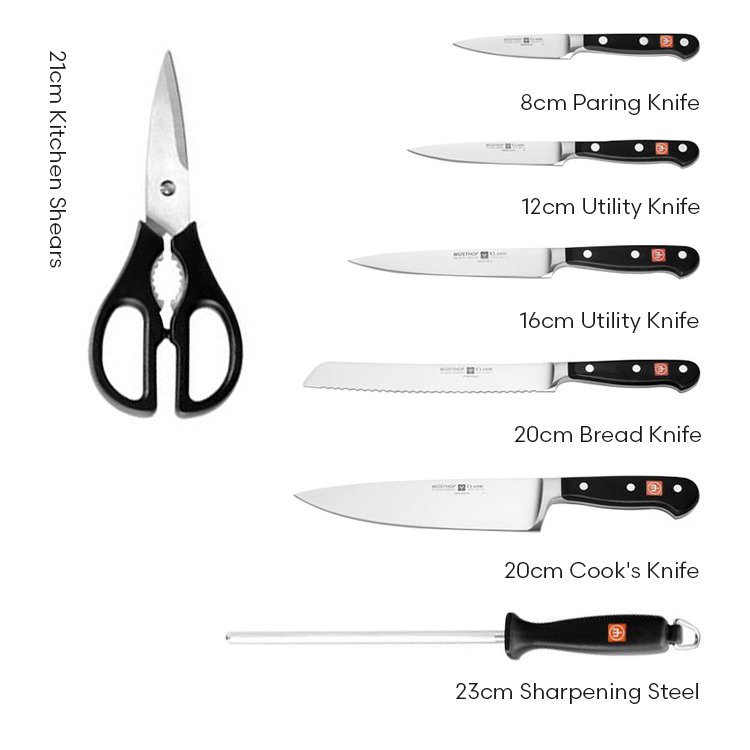 Wusthof Classic 8pc Knife Block Set Buy Now & Save!