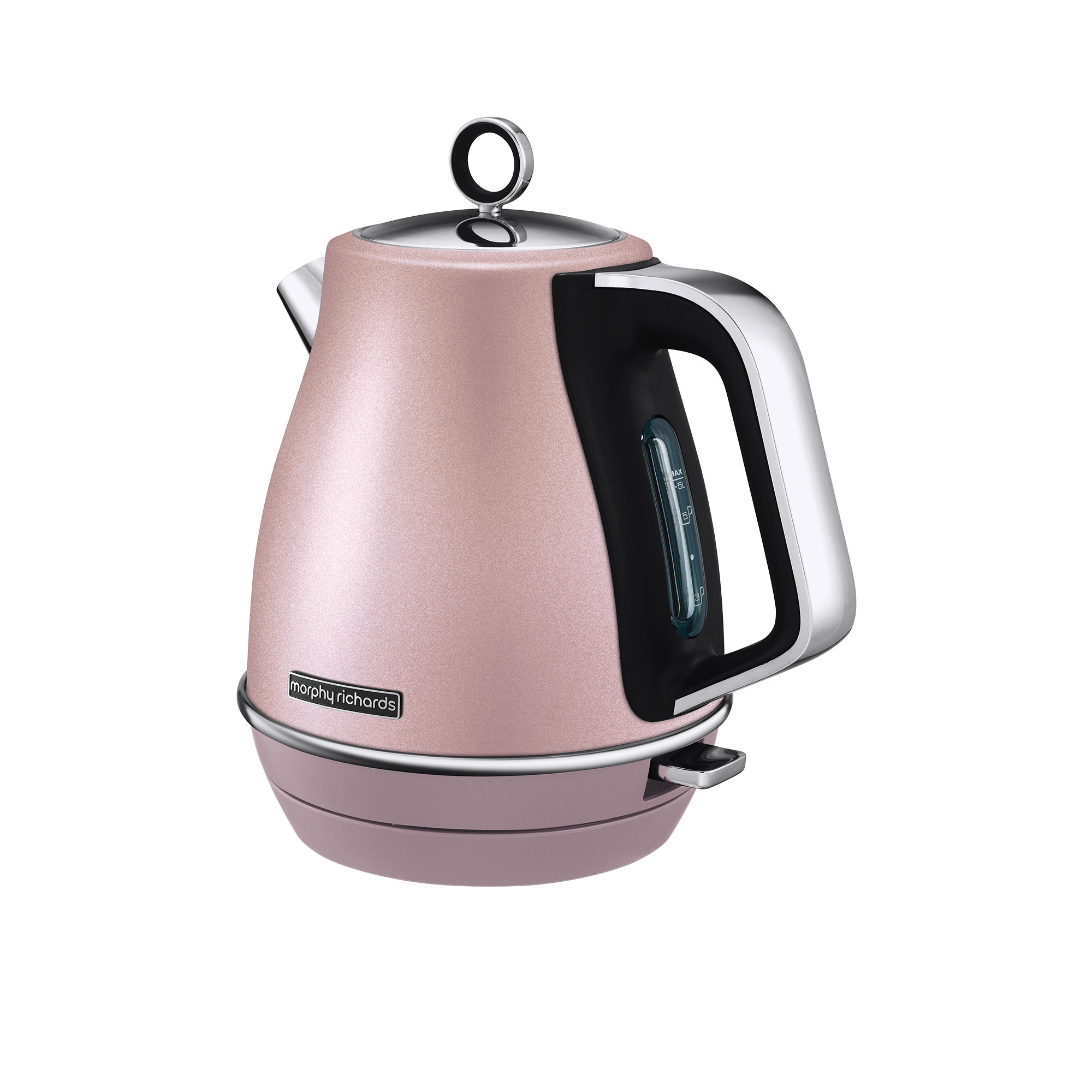 Morphy Richards Evoke 2200W Water Kettle Stainless Steel 1.5L Jug Rose Quartz