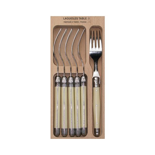Laguiole by Andre Verdier Debutant Forks 6pc Ivory Buy Now & Save!