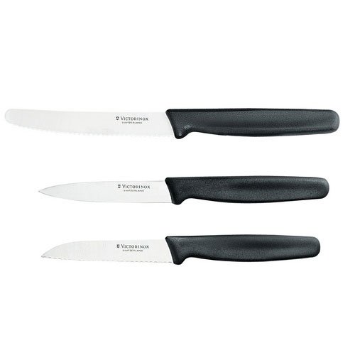 Victorinox 3pc Paring Knife Set Black Kitchen Warehouse™