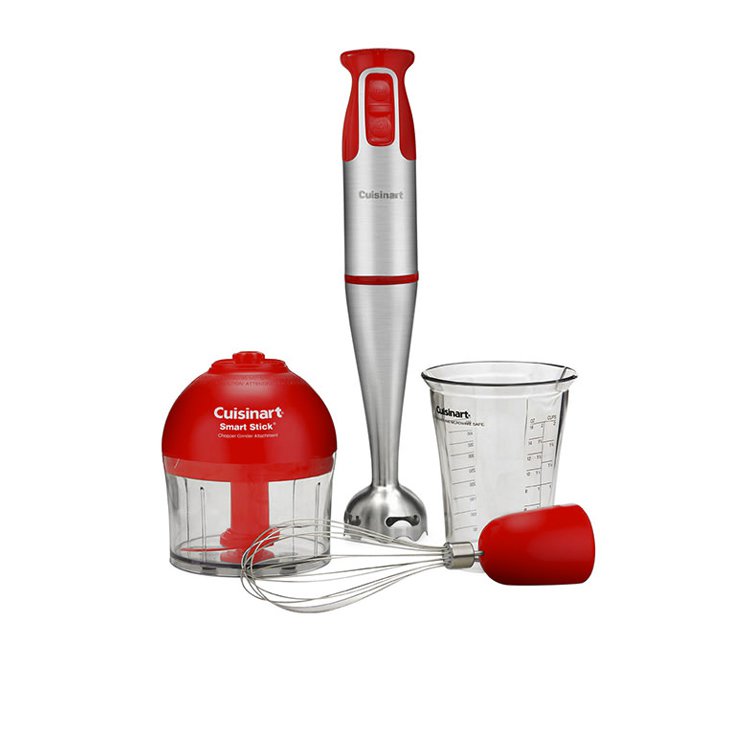 Cuisinart Stick Blender Red with Attachments Fast Shipping
