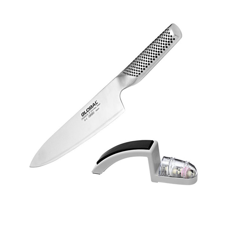 Global Cook's Knife & Sharpener Set On Sale Now!