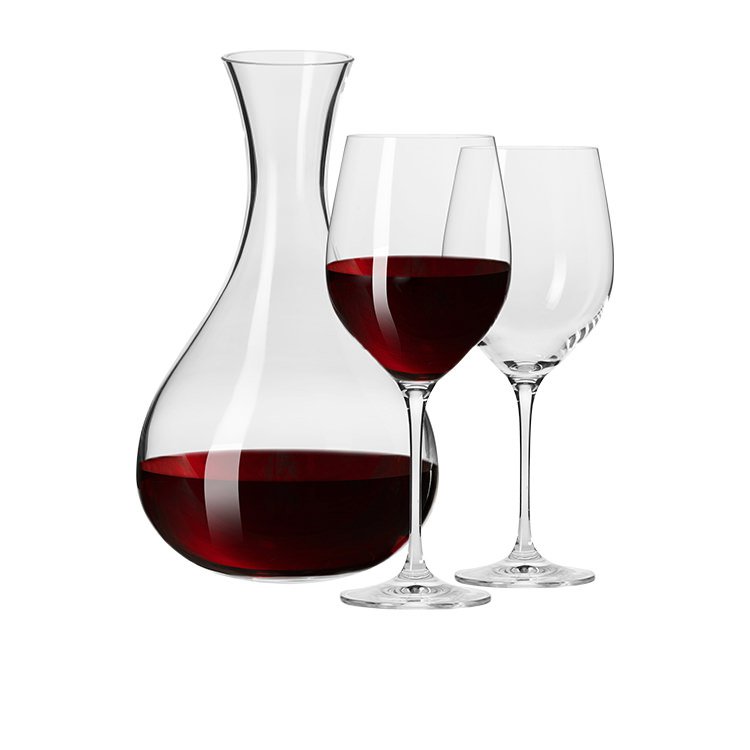 Krosno Vinoteca Wine Decanter & 2 Wine Glass Set Fast Shipping