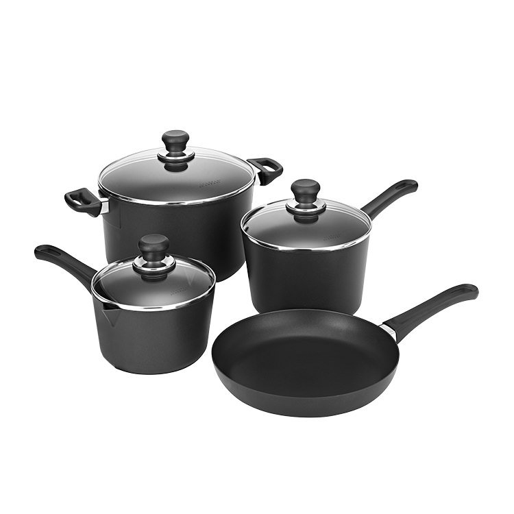 Scanpan Classic 4pc Set 2 Saucepans, Frypan, Dutch Oven