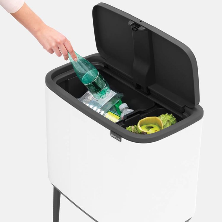 Brabantia Bo Touch Dual Bin 11L+23L White Fast Shipping
