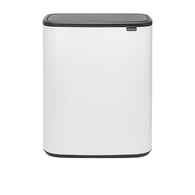 Bo Touch Dual Bin 30L+30L White Kitchen Warehouse