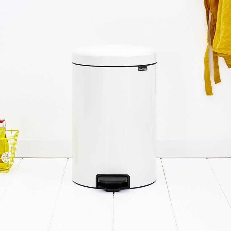 Brabantia NewIcon Pedal Bin 20L White Fast Shipping