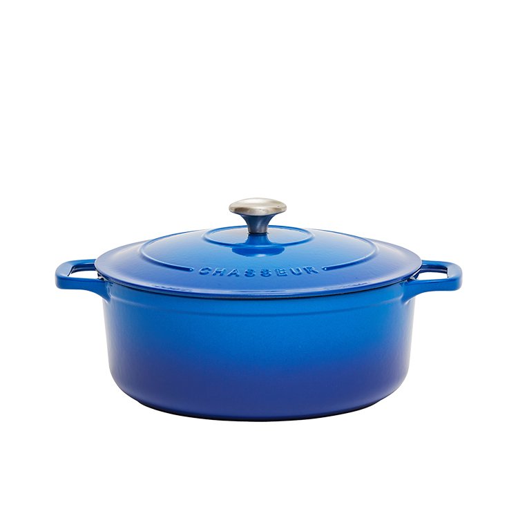 Chasseur Round French Oven 26cm 5 2l Imperial Blue Fast