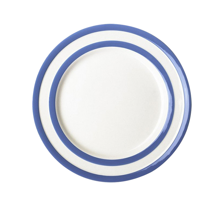 Cornish Blue Banded Dinner Plate 25cm