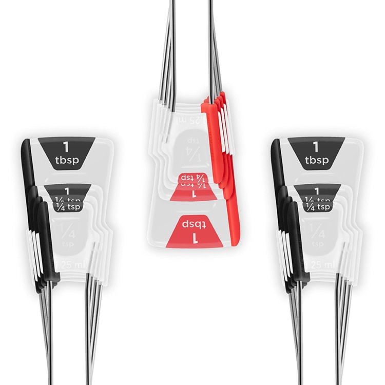 level a measuring spoon with