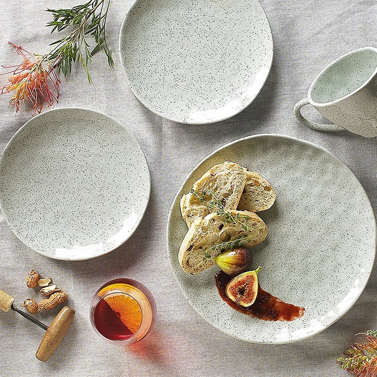 Ecology Speckle Duck Egg Dinner Set 12pc Fast Shipping